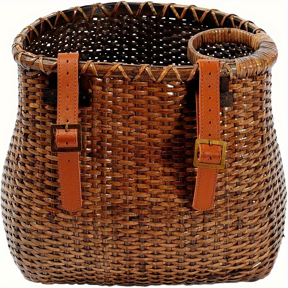 cesta bicicleta fibra bambú vintage soporte taza Temu Spain