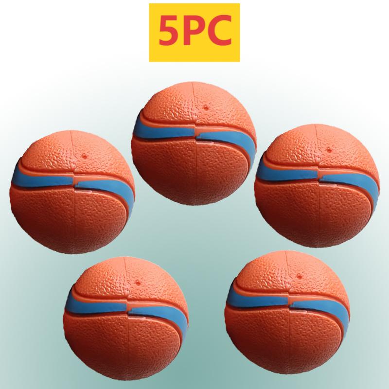 TEMU Dog Chew Ball Suitable For Teeth Cleaning & Training, Durable Elastic Sound-making With Tennis Ball For Interactive Play, Puppy Teething,