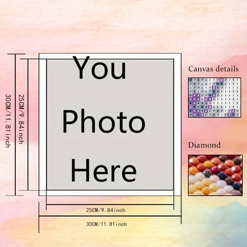 photo diamond painting personalized 5d full painting crafts exquisite landscape patterns custom round diamond embroidery set decoration gift
