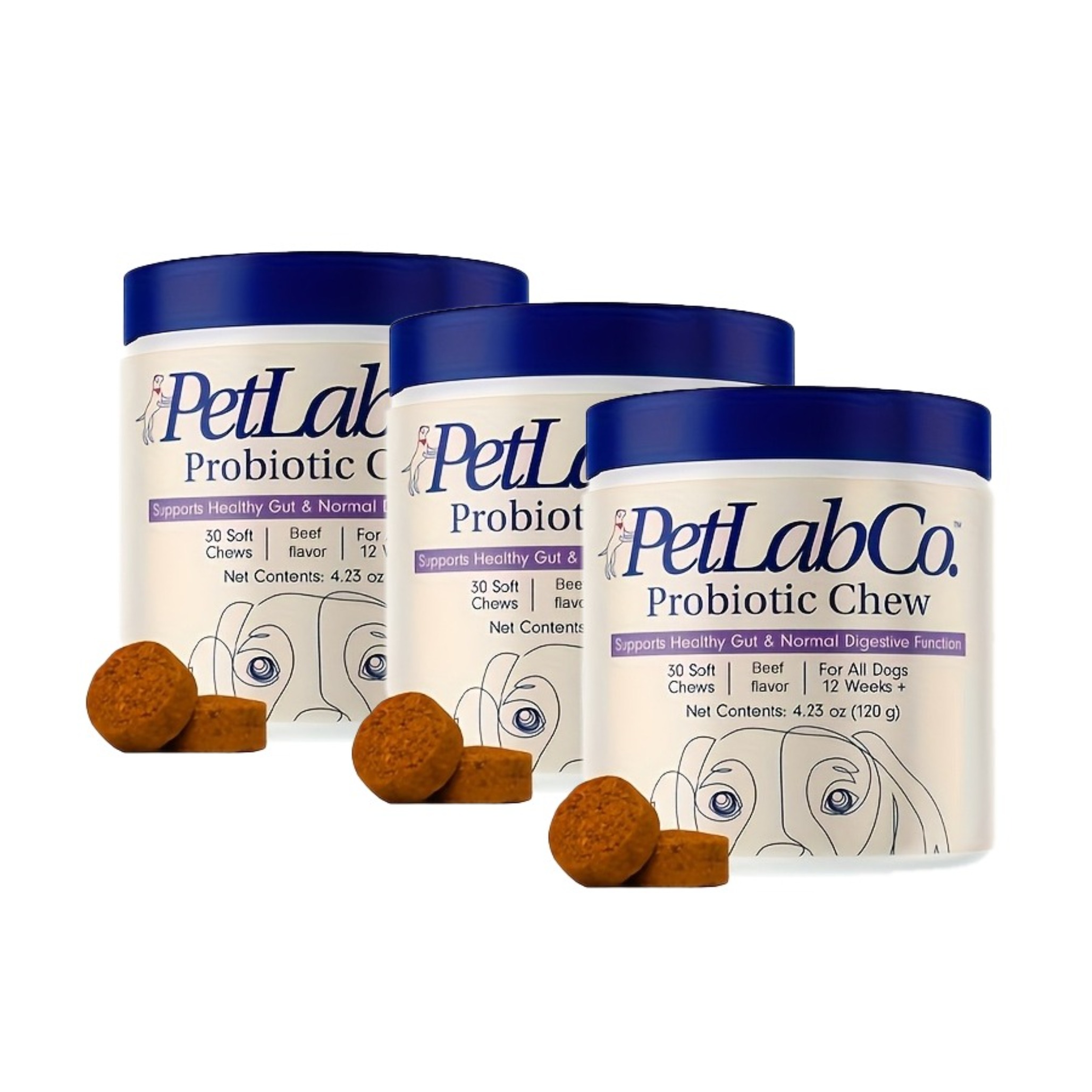 TEMU 3pcs Probiotic Chews For Dogs, Containing , Probiotics, And , Suitable For Improving Your Dog's
