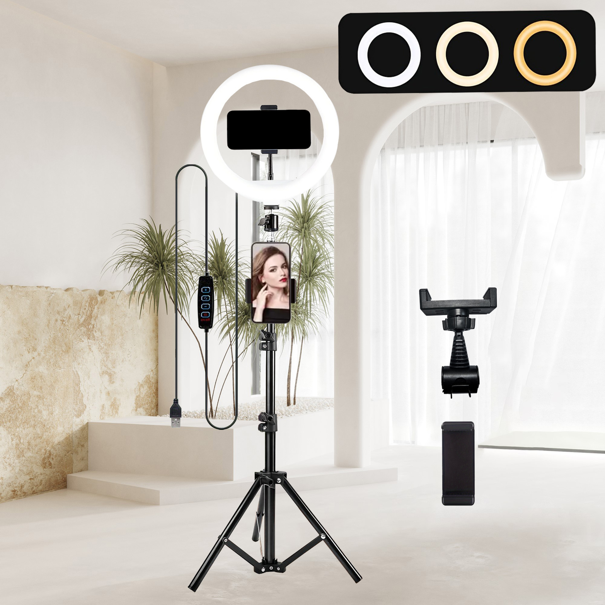 ring light multipurpose tripod stand