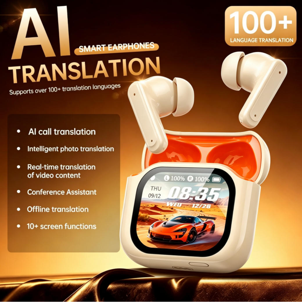 TEMU linguistique 2026 gratuite et permanente, interprétation simultanée, mode double oreille, enregistrement en direct avec affichage numérique LED
