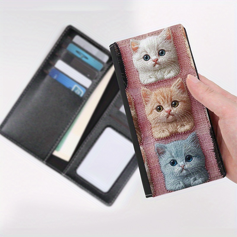 

Print Slim Wallet For Women - 10 Card Slots, Fashionable Bifold Design With Id Window, Daily Use & Gifts