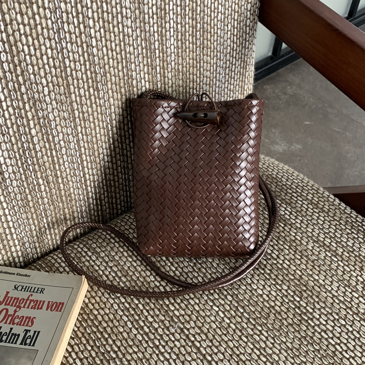 TEMU Bolso cruzado para mujer, bolso de de gran capacidad tejido de para usar , para teléfono de moda con de , bolso de , para compras informales,