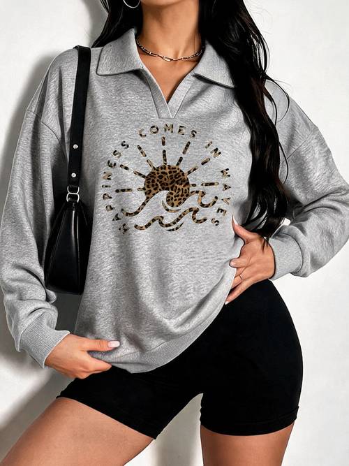 y2k lapel shirt fashionable and comfortable sweatshirt style casual athletic wear trendy casual jacket comfortable fabric womens casual lapel top loose comfortable daily wear geometric print trendy pullover
