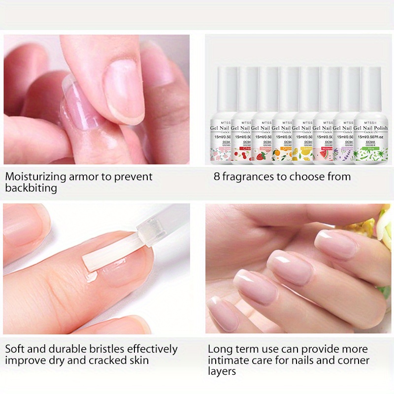 15ml nail cuticle oil protects nails fruit smell nail   gel polish 8 fragrance Product details 3