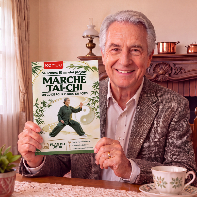 French Version Tai Chi Guidebook, 28-Day Gentle Movement Program, 10 Minutes Daily Low Impact Workout, Seated Exercise O