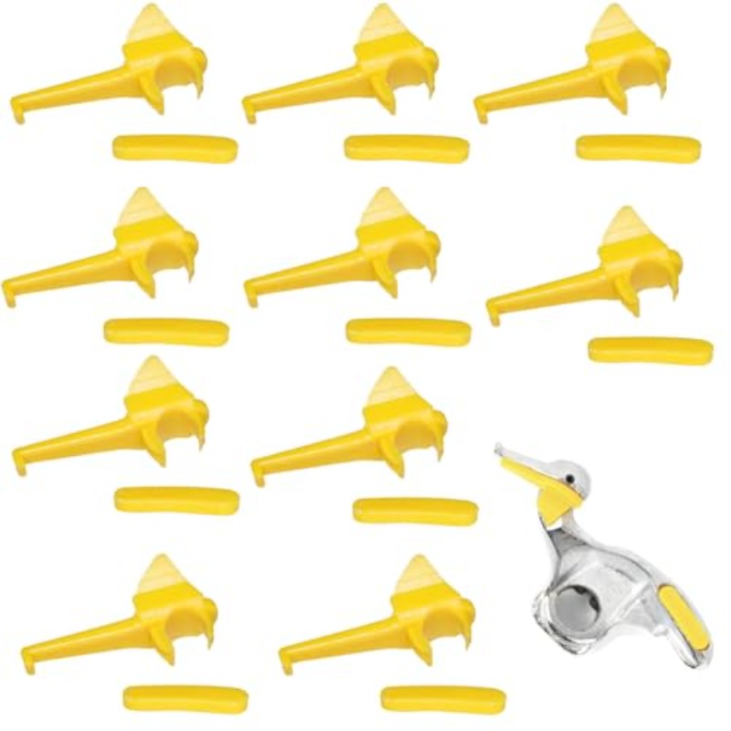 TEMU Kit de démontage de pneus robuste en nylon BUPOGAKE 20 pièces (10 /arrière) - Inserts de démonte-pneu, mécanisme de verrouillage de type canard