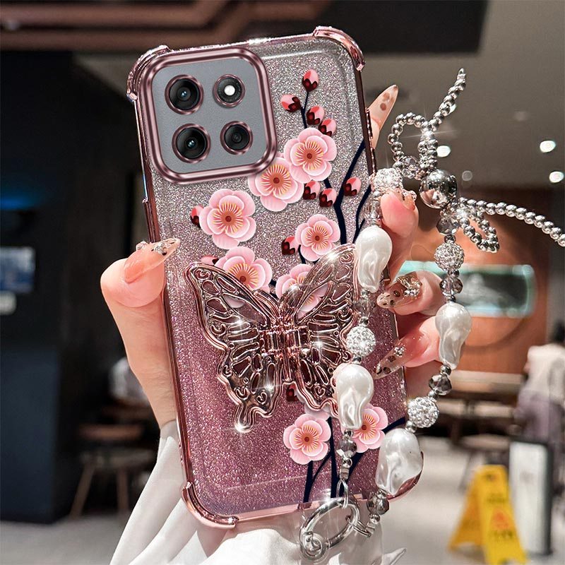 TEMU Phone Case - G56 With A Stand And A Lanyard Pattern Designed Suitable For Fashion With Comfortable Feel And Lightweight Compatible With Moto G56