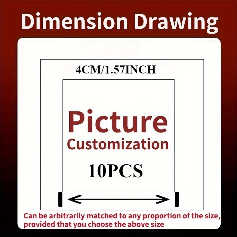 TEMU Custom Uv Tdf Transfer Stickers, 10/30/50/100pcs Pack, 4-8cm/1.57-3.15in Patterns And Logos, Personalized Identification Customization, 3d