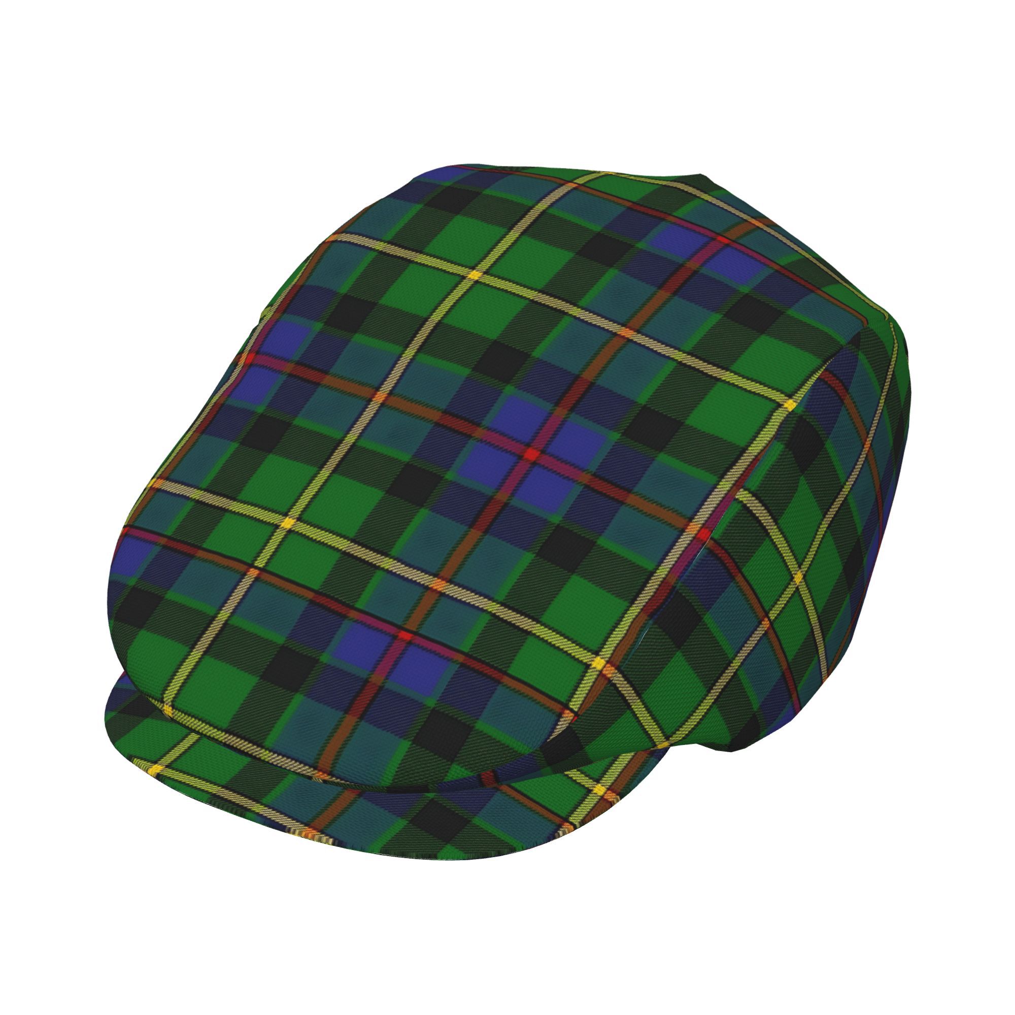 TEMU 2d Flat - 1pc Of Clan Tartan Beret With An Print, A Vintage Newsboy Unisex, Essential For Outdoor Leisure And Formal Events, A Flat Any Season