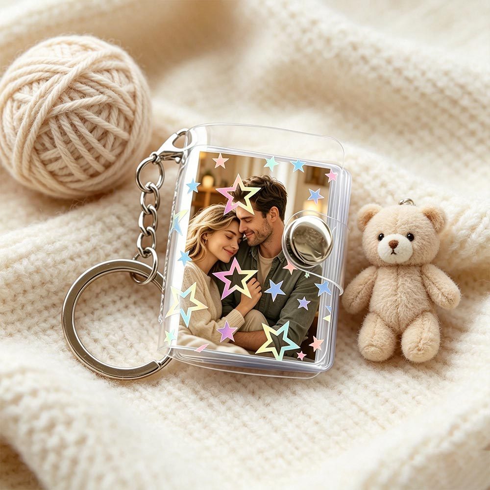 TEMU [photo Customization] Personalized Photo Album Customization Photo Album, Couple Small Photo Album Customization Collection Storage Key Chain