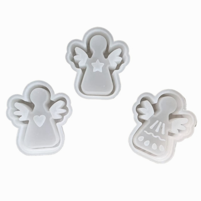 Set Of 3 Small -shaped Silicone Molds For Resin Candlesticks For The Easter Celebration