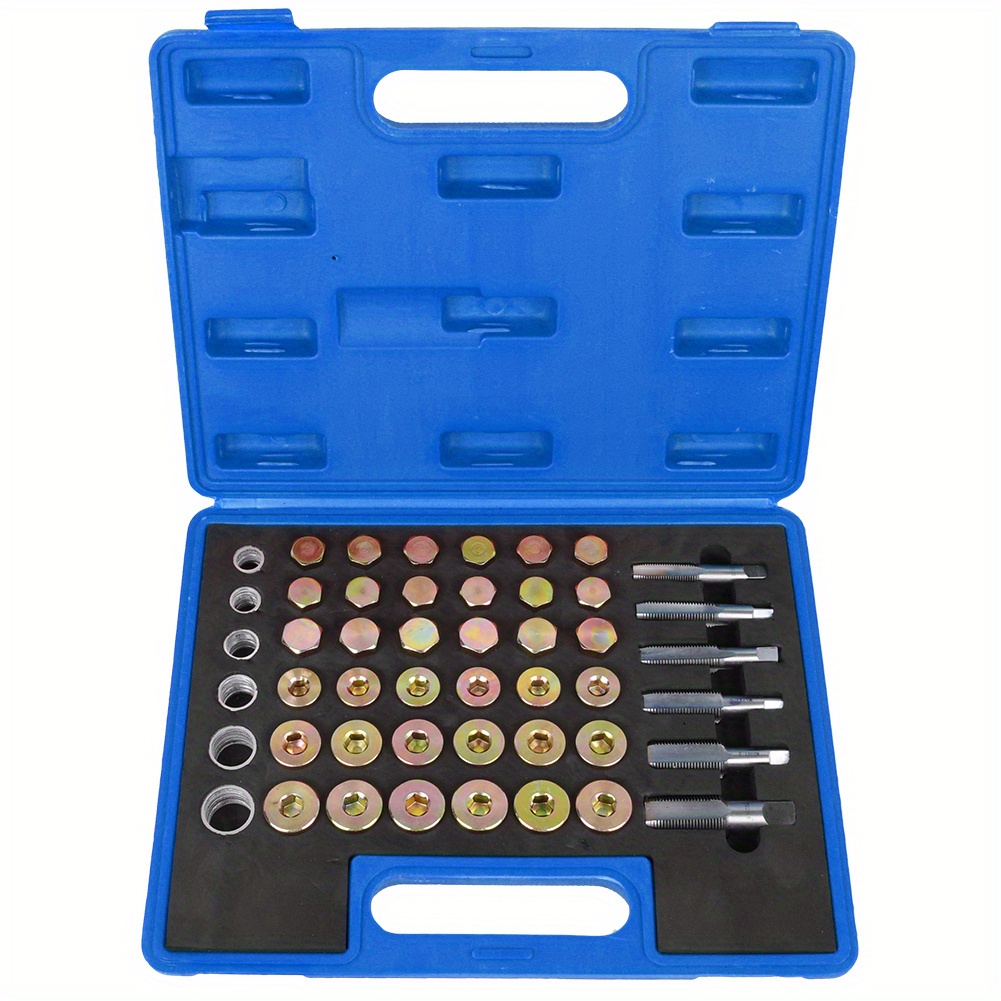 114pcs Oil Pan Thread Repair Pale Screw Repair Kit M13-m22