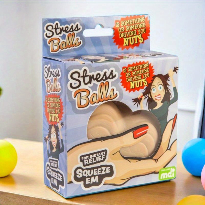 Soft Foam Stress Relief Balls for Anxiety and Tension Relief Hand Exercise Squeeze Toys for Home Office and Travel