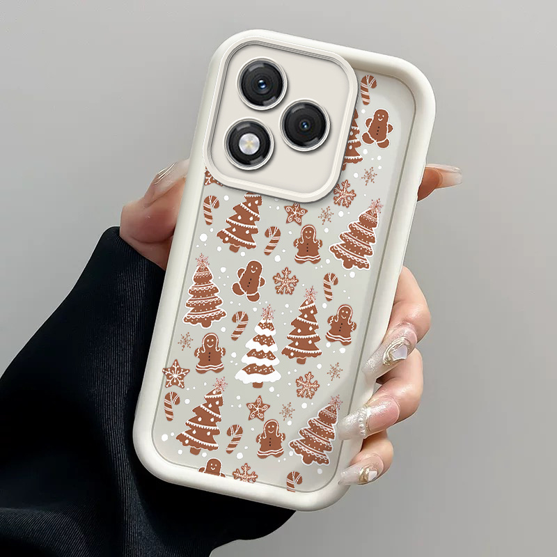 TEMU Cute Christmas Tree Gingerbread For Man Phone Case Suitable 400 Lite| Honor 400/ 300 Tpu Protective Casing Shockproof Trendy Cover