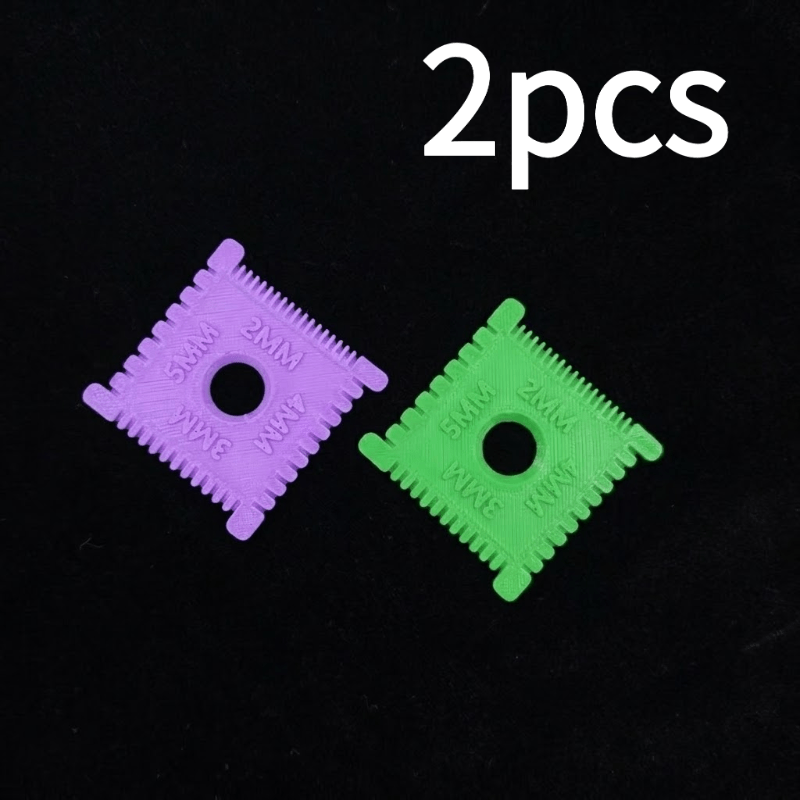 TEMU 2pcs Set Of Hand Sewing Tools, Needle And Thread Measuring Rulers With 2/3/4/5mm , Designed For Beginners And Seniors, User- Sewing Tools