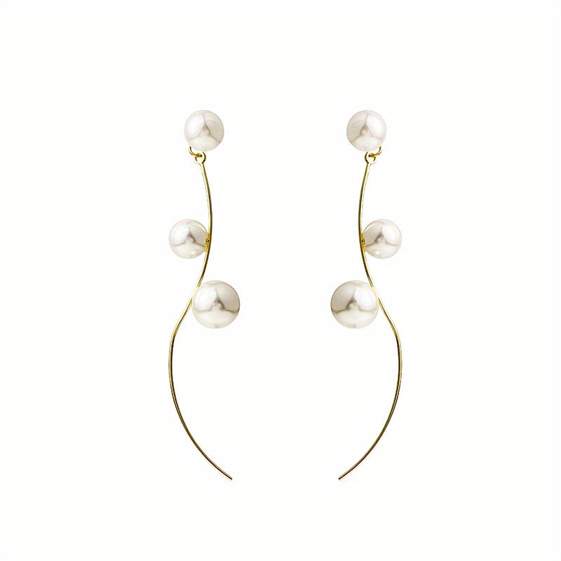 TEMU Une paire de boucles d'oreilles élégantes à pompon, parfaites , idéales et pour les , bijoux pour la Saint-Valentin