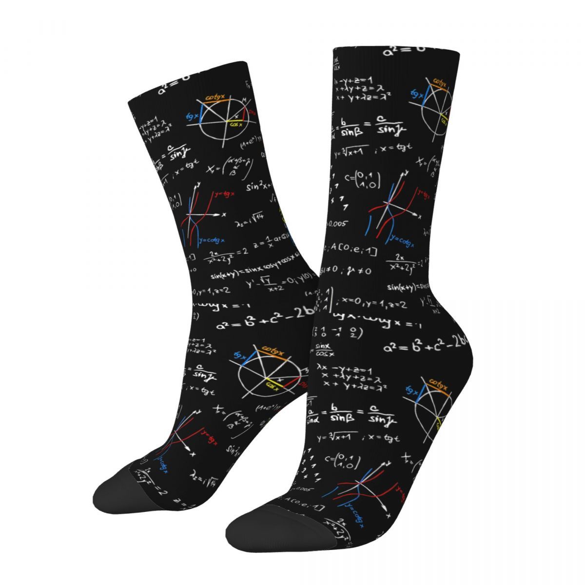 TEMU 1 di Calzini Novit� con Motivo di Formule Matematiche Stampate