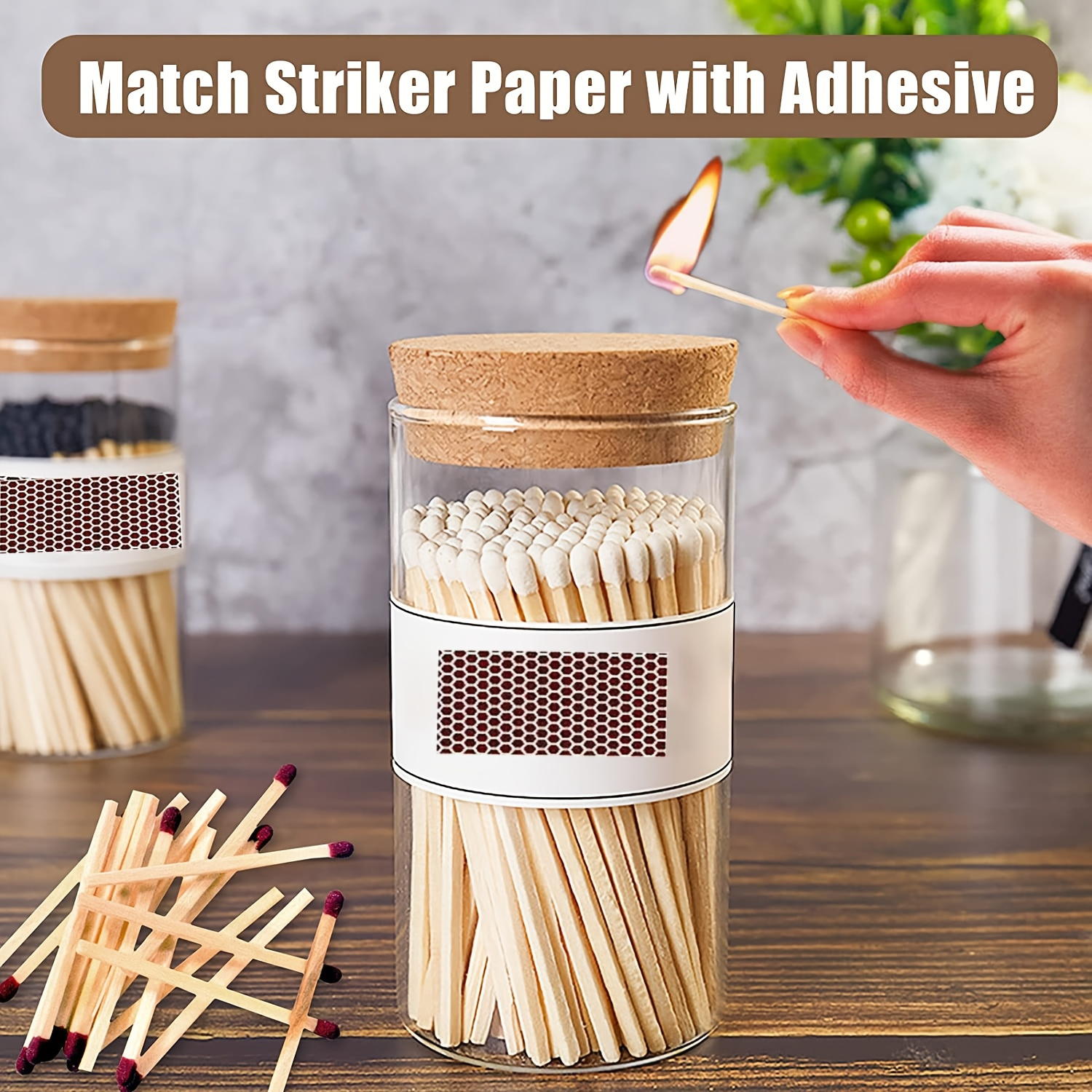 

14 Honeycomb Lighter Stickers, Self-adhesive Paper, Paper, Candle Can Seal For Candle Ignition, Fireplace Matches, Smoking, Easy To Pattern