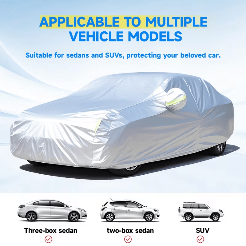 oxford fabric car cover peva thickened car cover essential for   suitable for   applicable to for all types of vehicles compatible with   car models