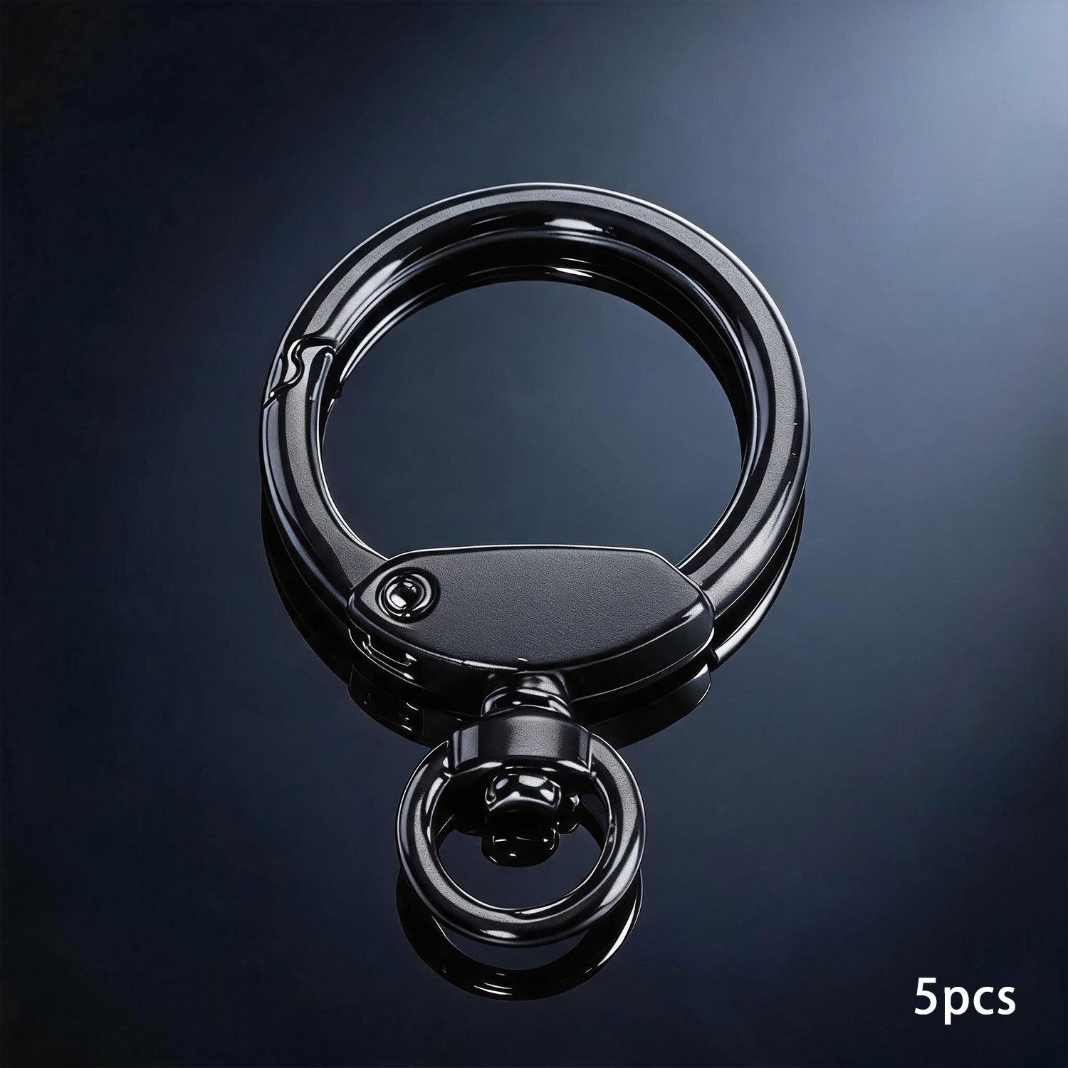 TEMU 5 pezzi Anelli a Molla, Ganci a Rotondi con Anello Girevole e Fibbia per Borse, Cinture, Borsette, Accessori, Creazione Portafogli, Fai da Te