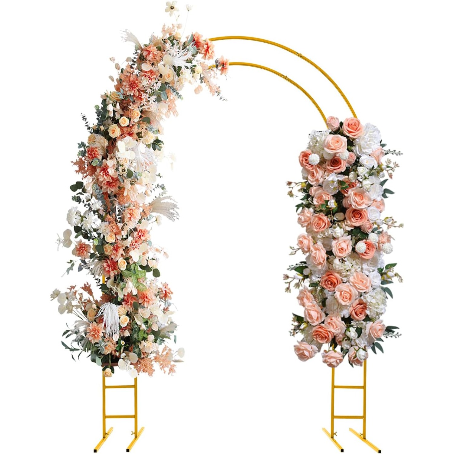 Image of 7.2ft Balloon Wedding Arch, Party Decoration Arches, Photo Background Support Equipment - Metal Arch, Balloon Arch, Rings For Party Decoration For Weddings, Bridal Events, Gardens, And Yards