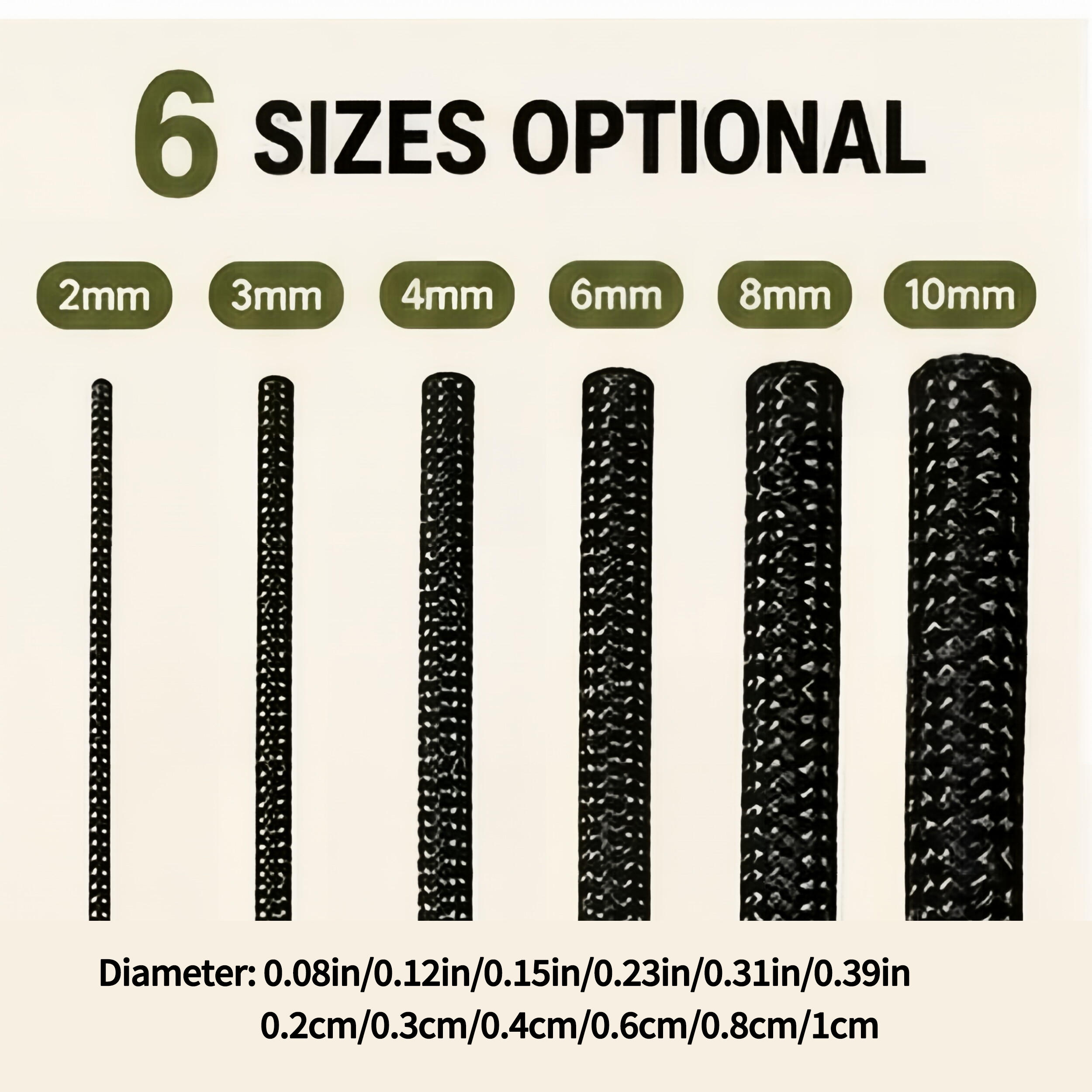 Nylon Braided Rope for Outdoor Use, Various Sizes