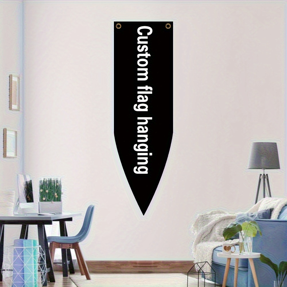 TEMU 1pc, Custom Pannet Flag, 100d Durable Polyester Customizable Decorative Banners, Single-sided , Indoor/outdoor Use, Hot Cut Tapestry, 45x150cm