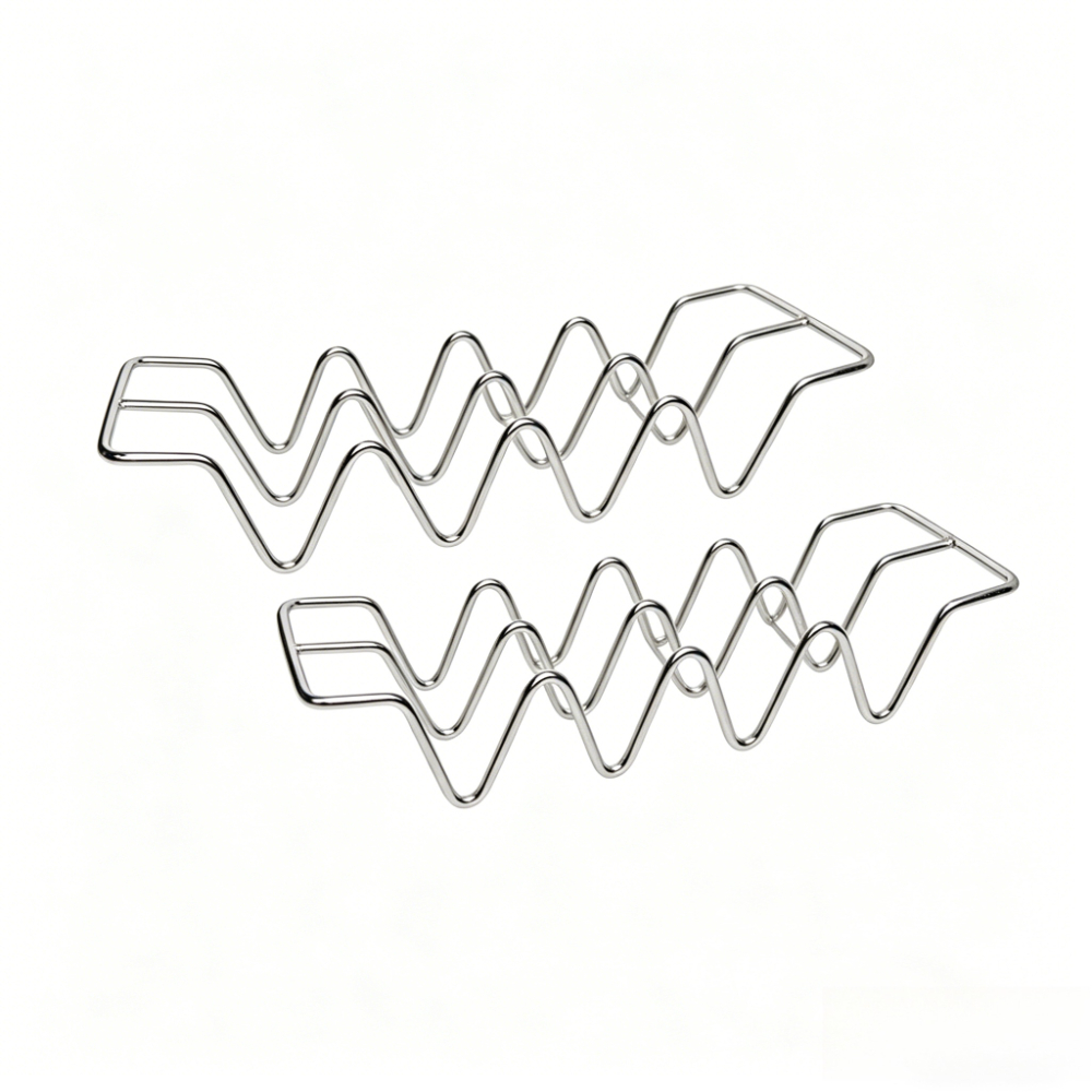 TEMU 2pcs Food Grade Stainless Steel Taco Holder Stand, Holds 4 Taco Shells, Mexican Tortilla Rack, Heat Resistant For Oven & Grill, Household