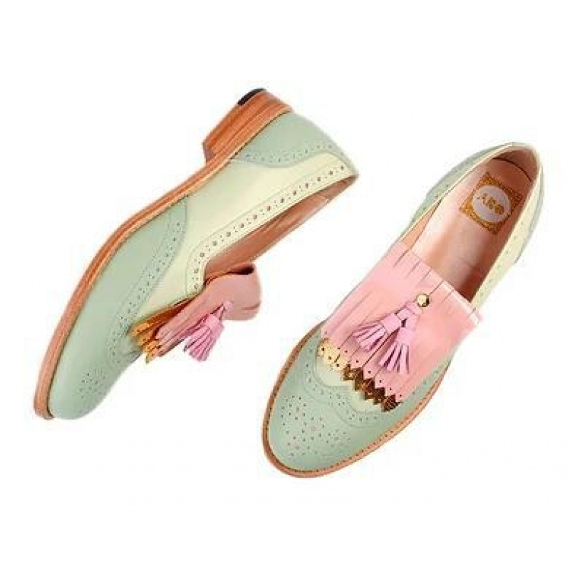 2026 New Arrival Women's Color-block Tassel Loafers, Brogue Carved Retro Low-heel Fashion Flat Shoes, Women Shoes