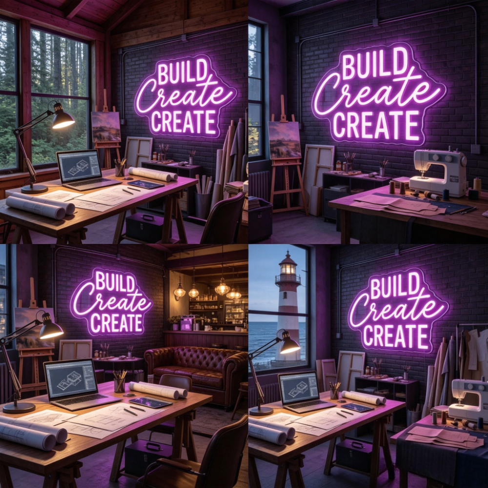 personalised neon signs sold on Temu United States