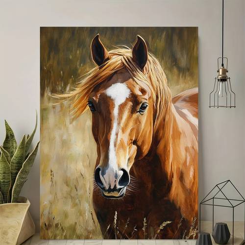 item picture 2d flat 2d flat 1pc wrapped wooden decorative artwork featuring a modern vintage design of a in a field this high quality printed poster is a vertical portrait suitable for decorating living rooms bedrooms and offices
