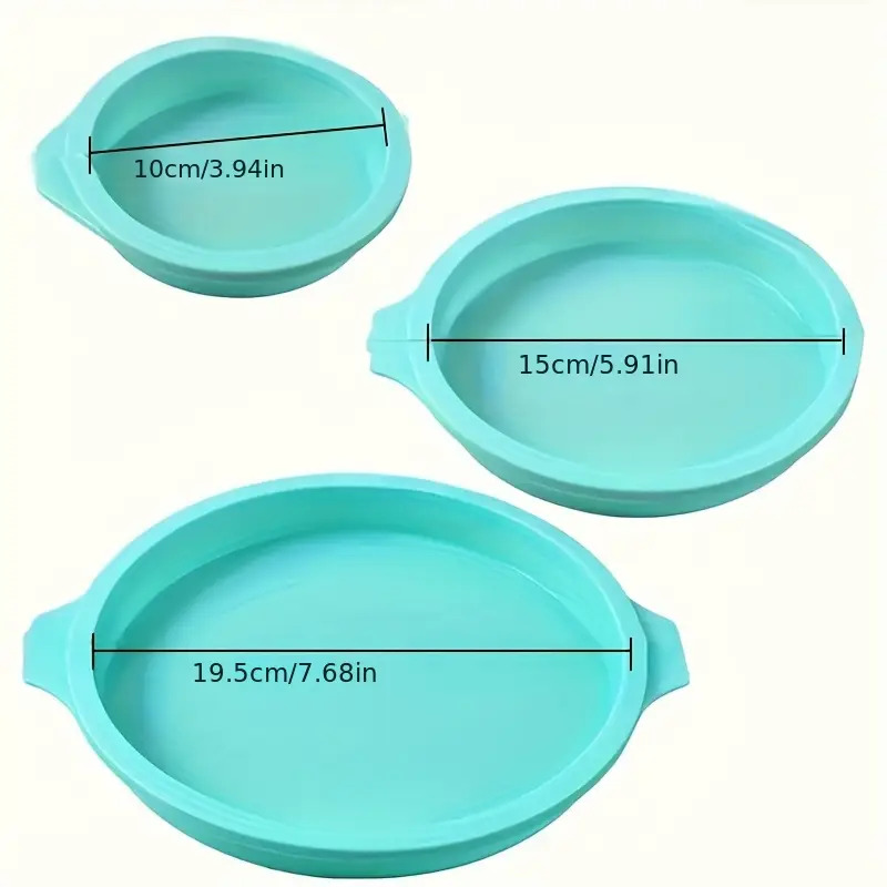 Round Silicone Cake Mold, Oven Safe, Suitable Anniversary Baking, Multifunctional And Durable Kitchen Utensil