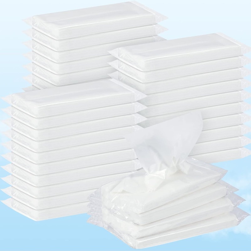 TEMU 20 Packs Of Packaging Paper And Wood Tissues, Totaling 1000 High-quality Individual Tissues, Suitable For Household And Catering Use As