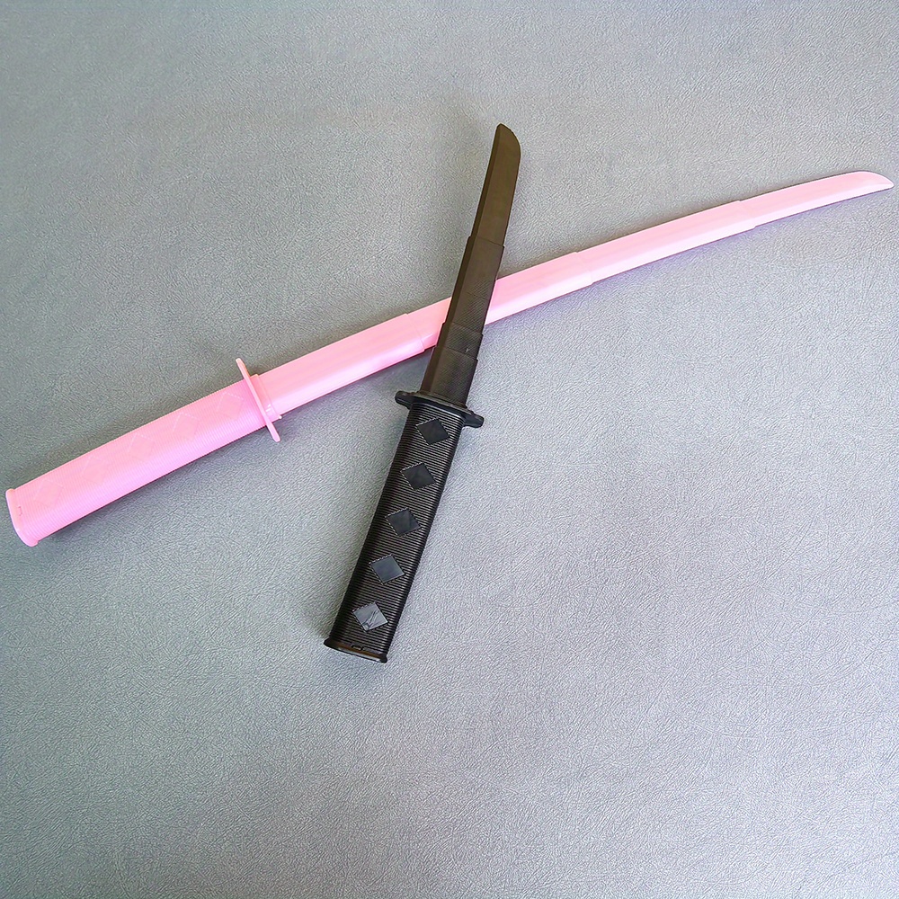 Pink Samurai Sword Retractable Role Playing Prop for Cosplay Halloween Costumes