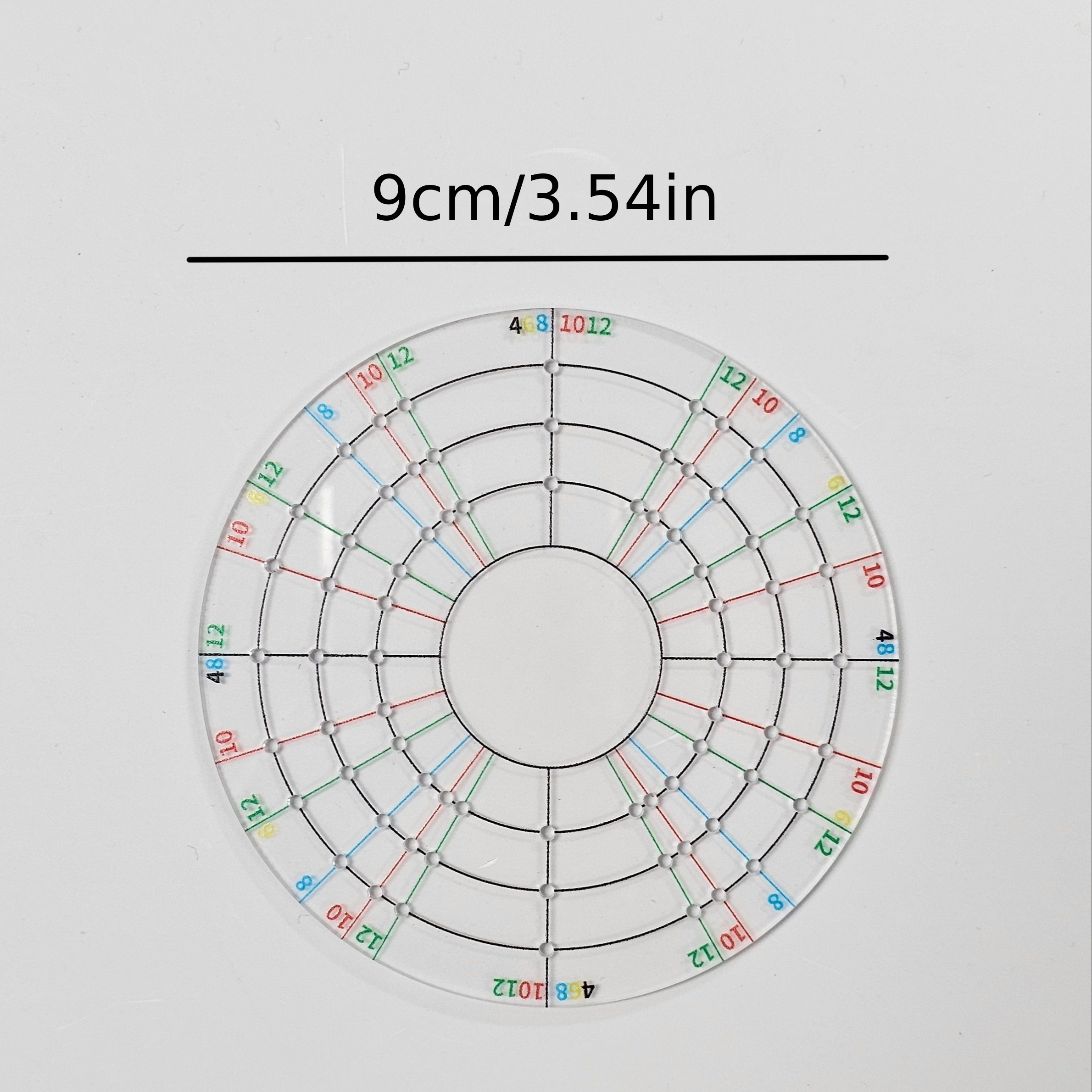 TEMU Acrylic Circle Divider Suitable For Clay, Ceramic Pottery & Model Making - Precision Plastic Clay Splitter With Multi- Division For Artists,