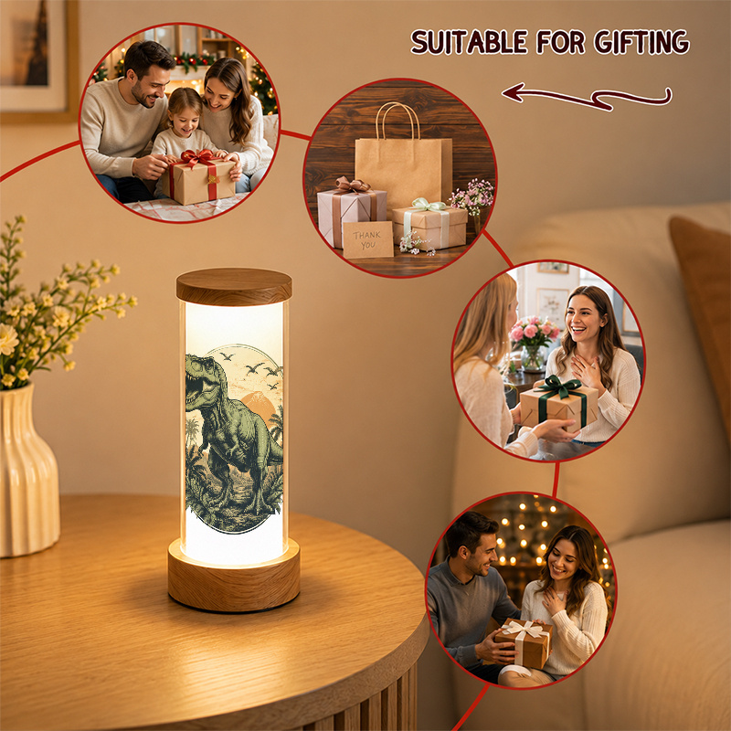 Home Office Desk Lamp with Prehistoric Tyrannosaurus Rex Design
