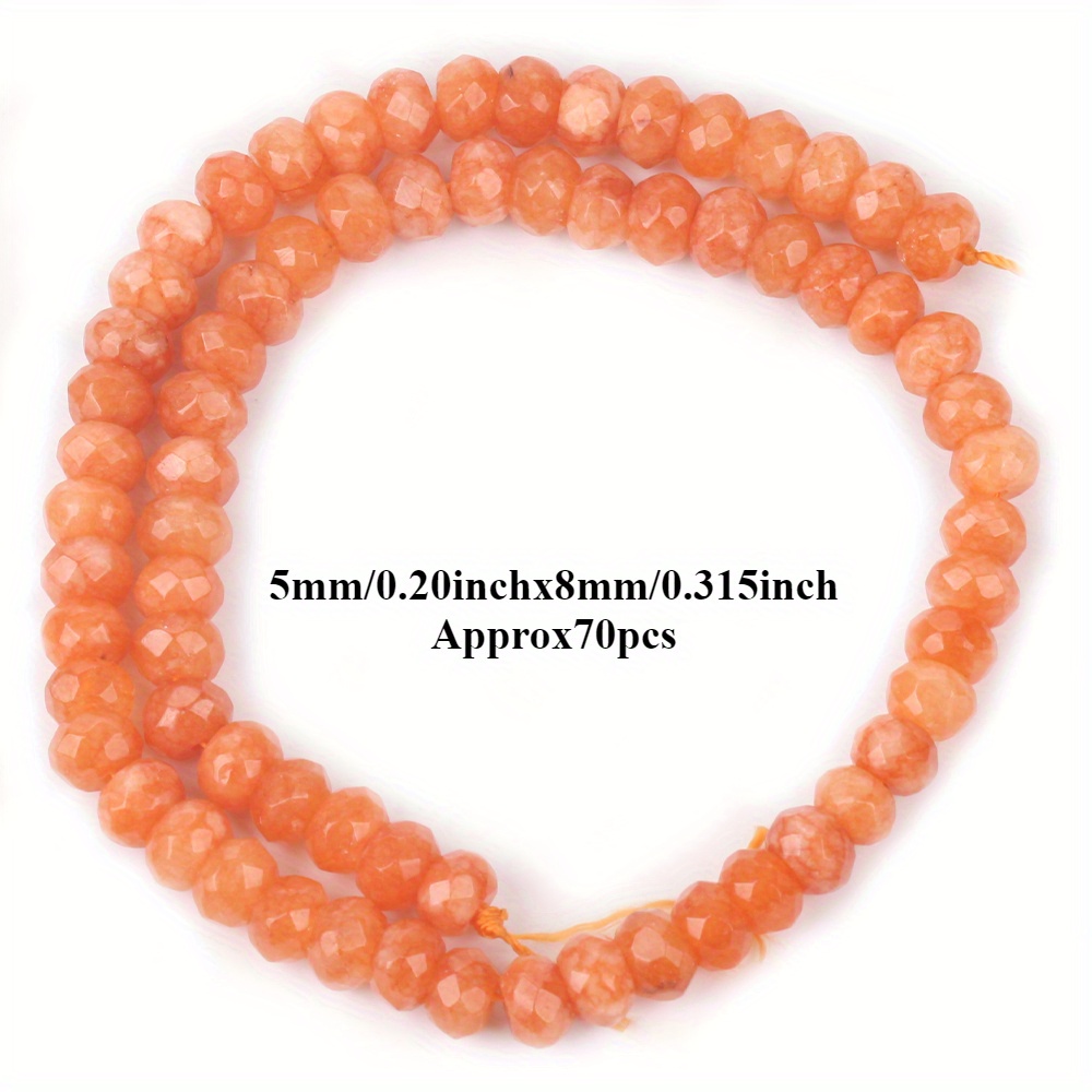 Natural Faceted Rondelle Stone Beads for Jewelry Making