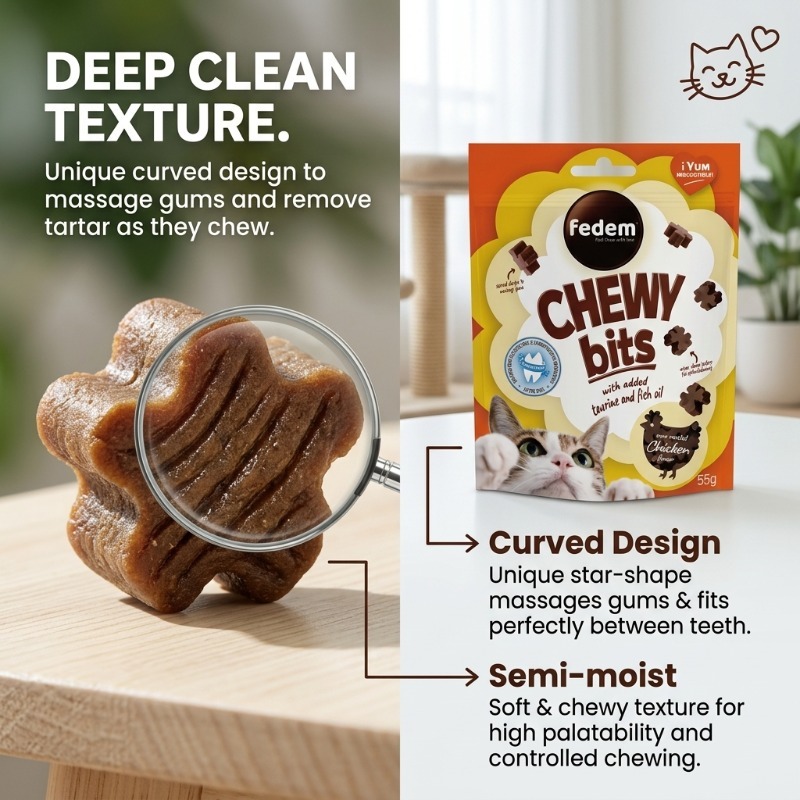   cat teeth cleaning massage chew block universal for cats and dogs nutritious formula fresh teeth cleaning   gift for     interactive rewards Product details 3