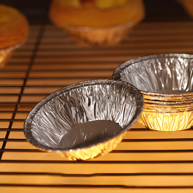   200 упаковок фольги для выпечки Heatwave, одноразовые круглые формы для пирогов для тартов, день рождения, Рождество, Новый год, формы для выпечки, детали 3