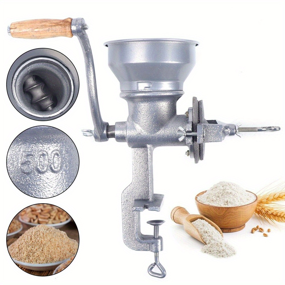 TEMU Manual Hand Crank Coffee Grinder For Wheat Beans Compact Portable Grinding Machine