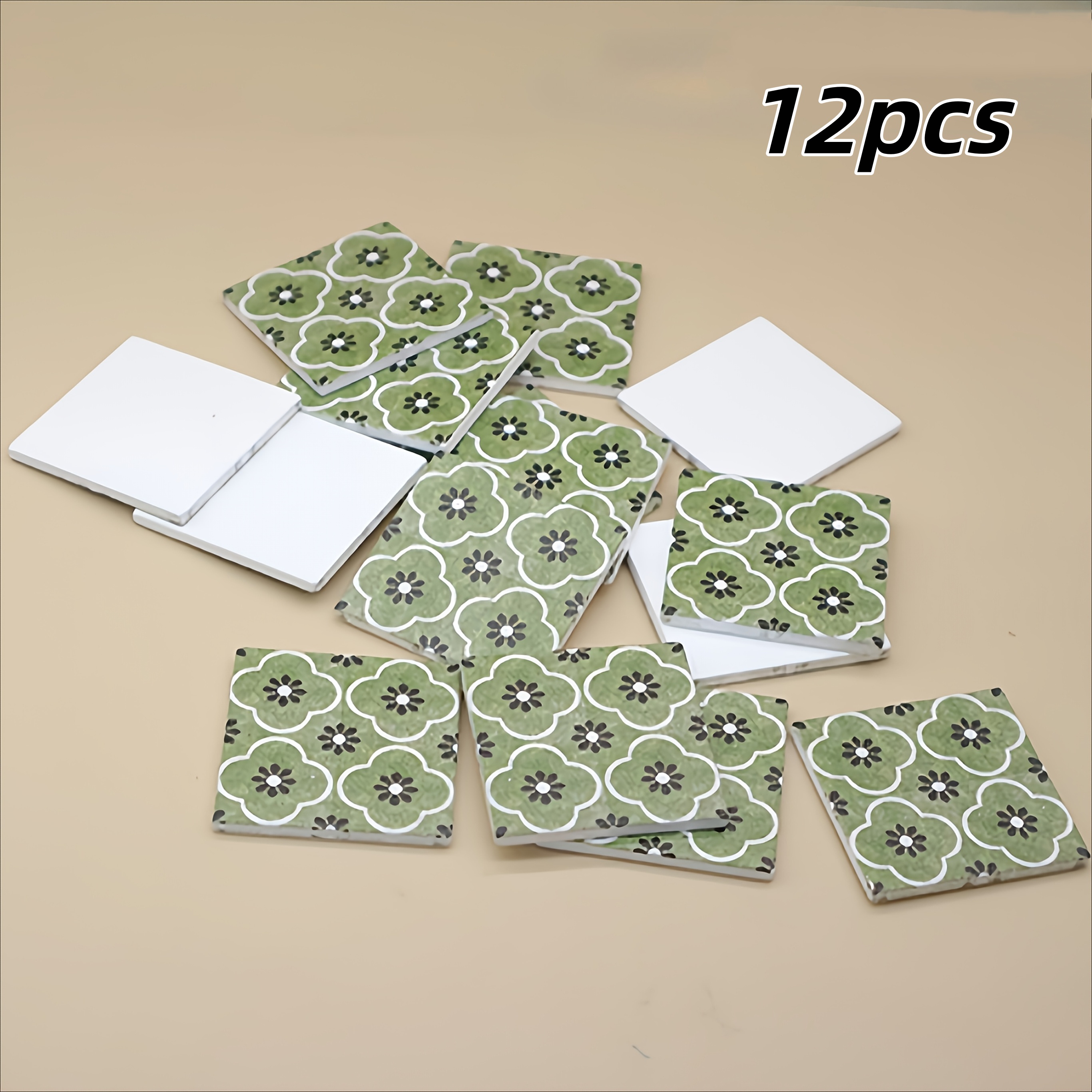 TEMU 12pcs Dollhouse Mini Realistic Flooring, Dollhouse Additions Miniature Models, 1:12 Scale Model House Decoration Scene Ornaments And Photography