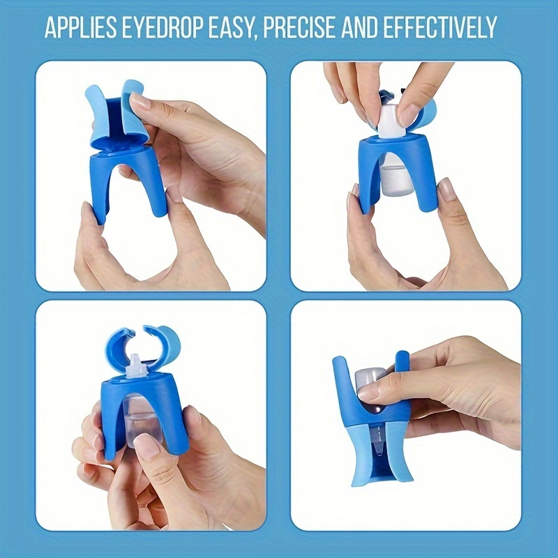  portable eye drop dispenser reusable fits most bottles ideal for seniors teens details 3