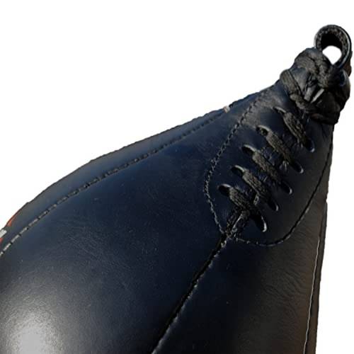 speed bag kit for boxing genuine cowhide leathermma muay thai training punching for dodge bag hanging swivel set with pair of boxing gel inner gloves