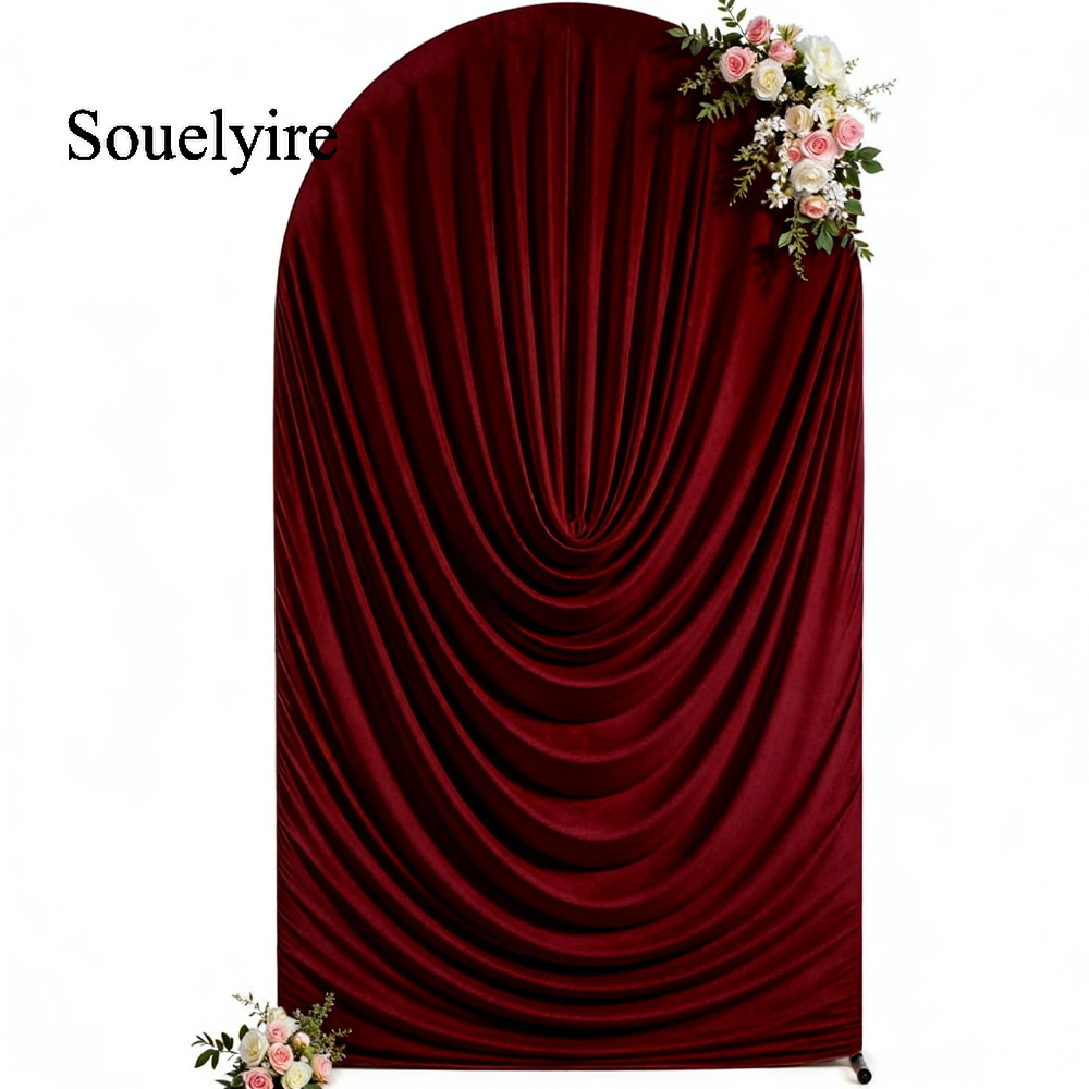 TEMU & Hanging Arch Cover, Handmade Fabric Wedding Arch Backdrop (stand Not Included), Soft Balloon Arch Background Decor For Birthdays, Graduation