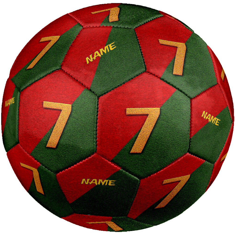 TEMU 1 pz da calcio e verde con motivo , personalizzabile, dimensioni professionali - Unisex, elasticit�, resistente all'usura e antiscivolo, per