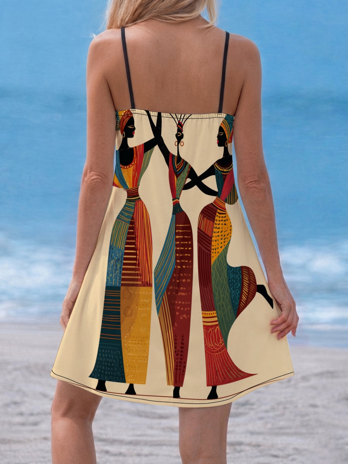 african tribal sized womens halter dress