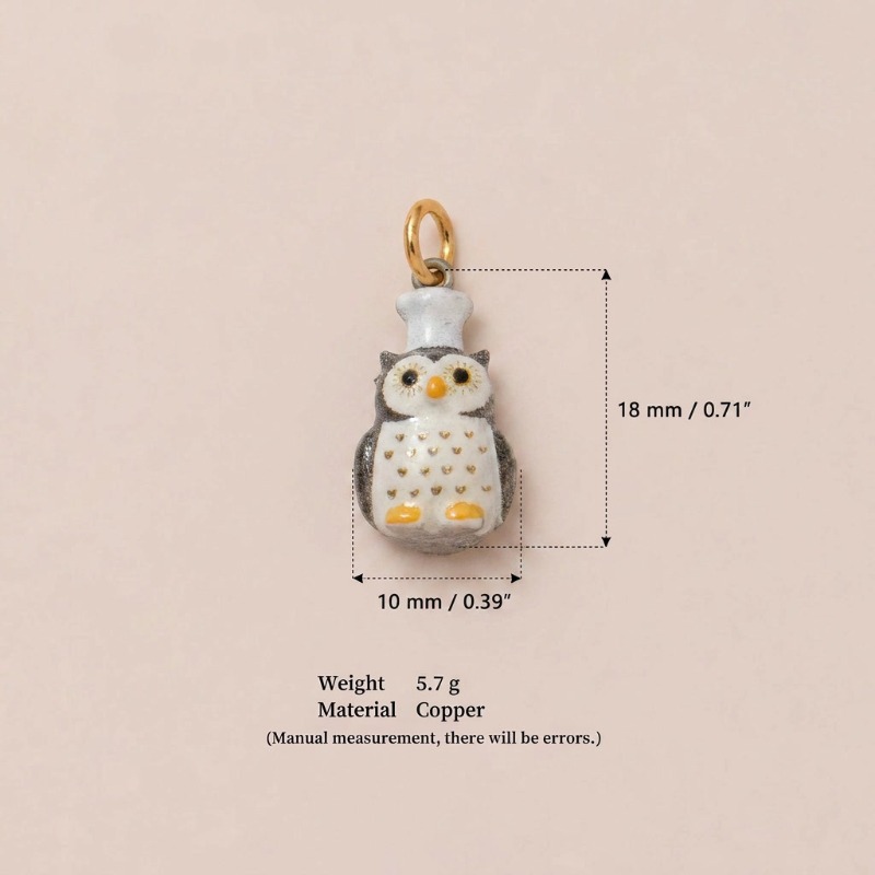 Retro Painted Forest Animal Drip Oil Pendant Necklace