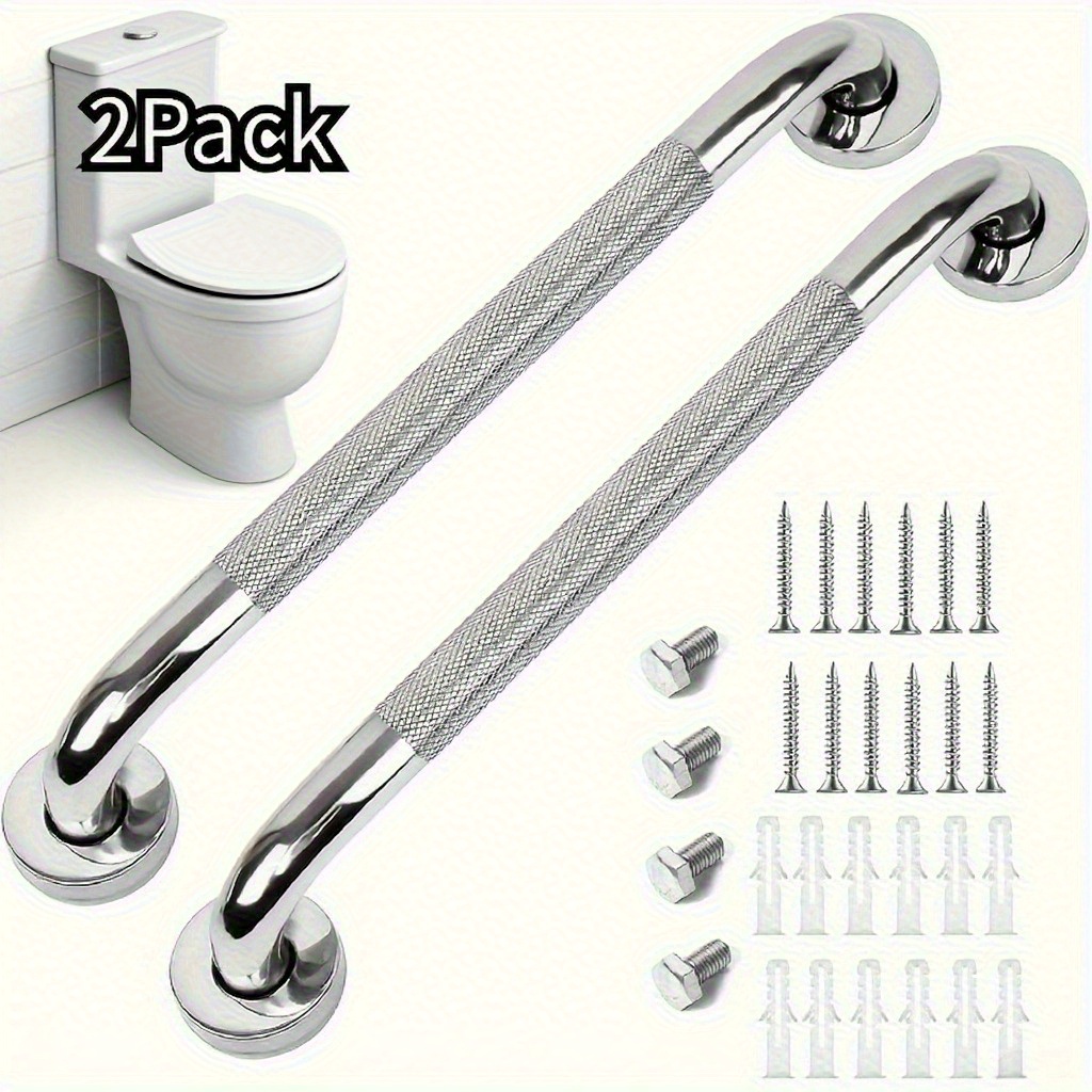 5-teiliges Badezimmer-Set Aus Edelstahl – Gebürstetes Nickel, Inkl. Handtuchhalter, Haken & Mehr